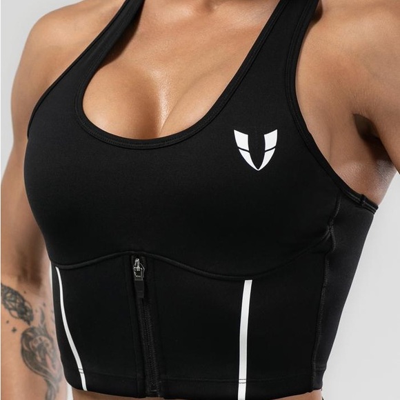 NWOT Shaping Tank Top with Zipper and Pads - Picture 5 of 14